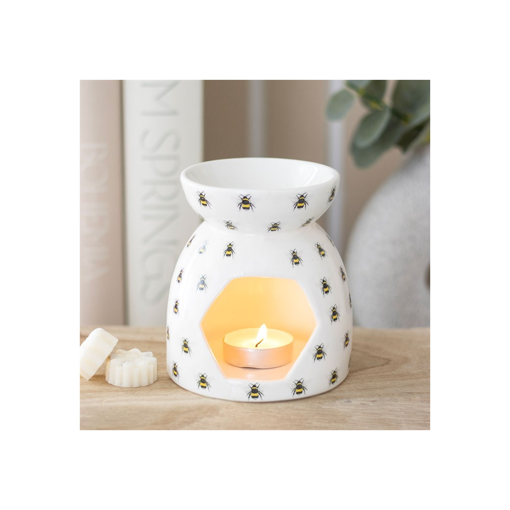 All Over Bee Print Oil Burner