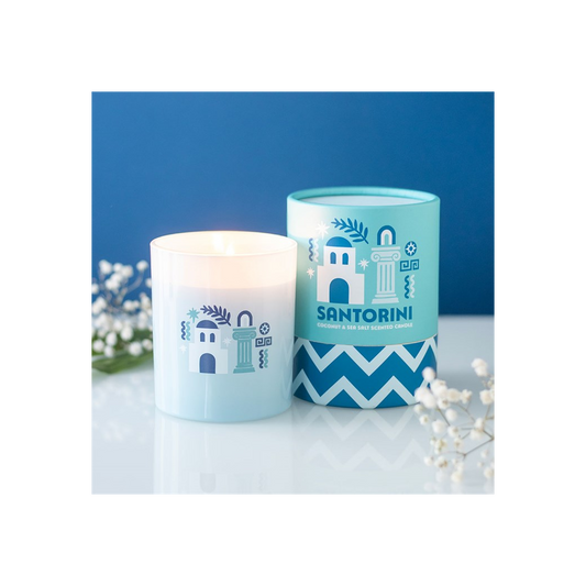 Santorini Coconut & Sea Salt Scented Candle