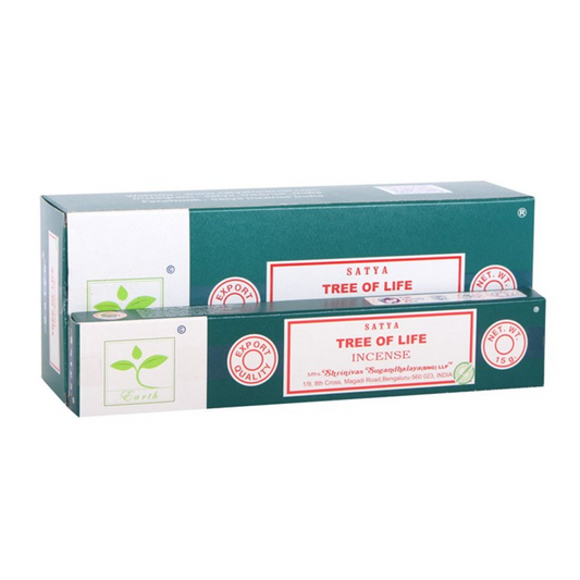 Tree of Life Earth Incense by Satya (box of 6 packs)