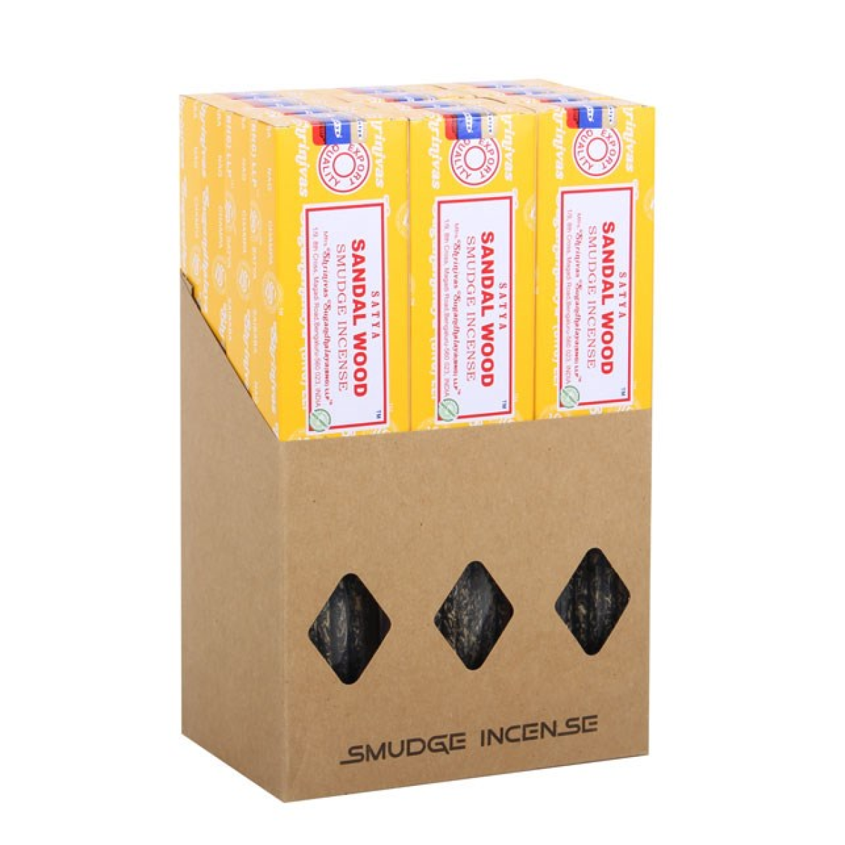 Satya Sandalwood Smudge Incense (12 packs of 25g)