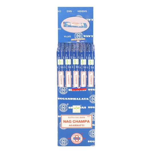 Nag Champa 10g Incense Sticks (Box of 12 individual packs)